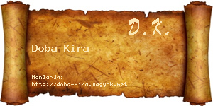 Doba Kira névjegykártya